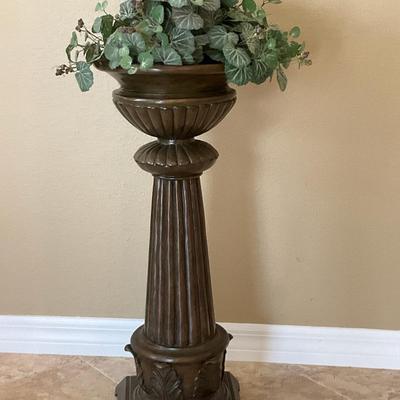 Wood Planter Urn