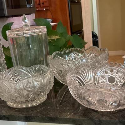 Cut Glass And Crystal Serving Pieces