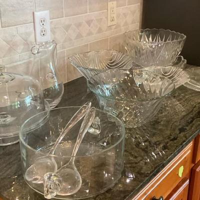Large Glass Modern Serving Pieces