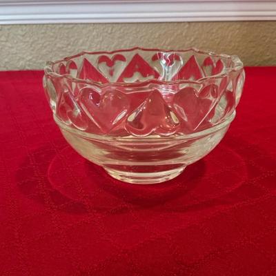 Tiffany Crystal Heart Candy Dish