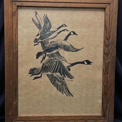 Canadian Geese Framed Art