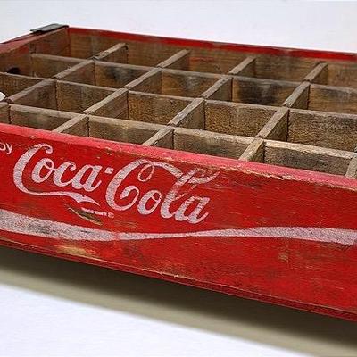 Vintage Wooden "Coca-Cola" Bottle Crate 
