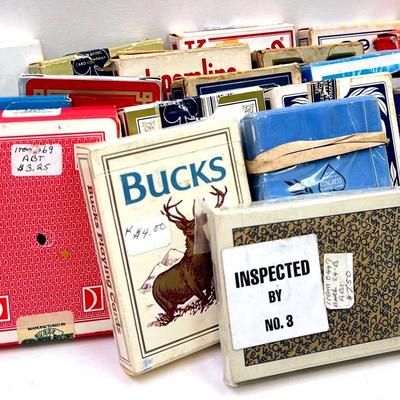 Assorted Vintage Poker Cards