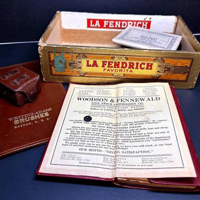 Antique Livestock Log Book and More 