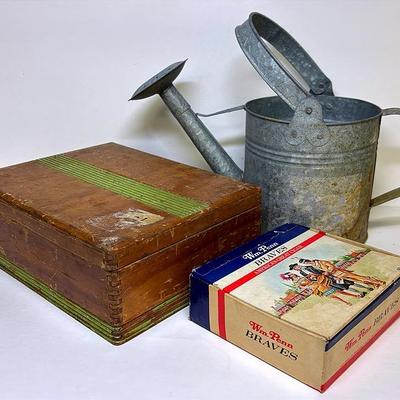 Vintage Cigar Box and Jewelry Box 