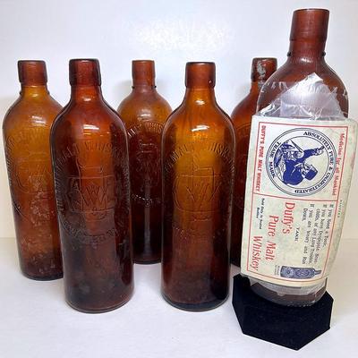 Vintage "Duffy Malt Pure Whiskey" Bottles 