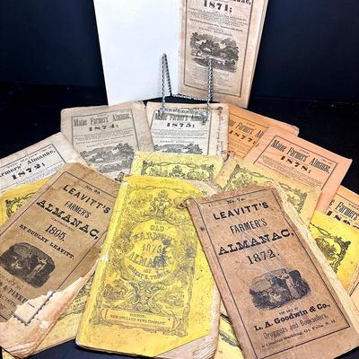 Antique "The Old Farmers Almanac" and More 