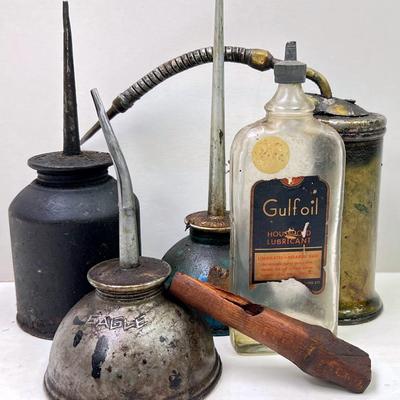 Antique Oil Can Assortment 