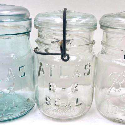 Vintage “Atlas” Canning Jars and More
