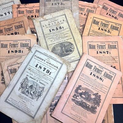 Antique "The Maine Farmers Almanac" and More  