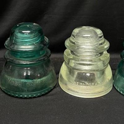 Vintage Glass Insulators 