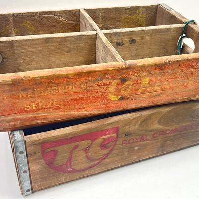 Vintage Wooden Soda Crates