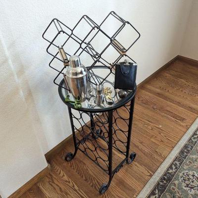 Lot #32 - Wine Racks with Accessories