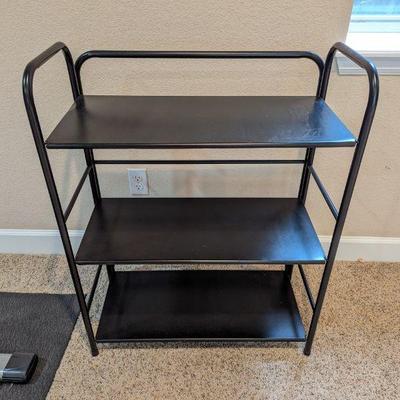 Lot #169 - Black Metal 3-Tier Shelf