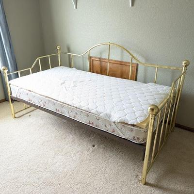 Lot #50 - Vintage Gold Metal Daybed