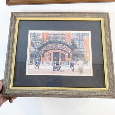 Lot #144 - "Snowfall in the City" and "Coors Field" Lithographs by Local Artist Barbara Froula