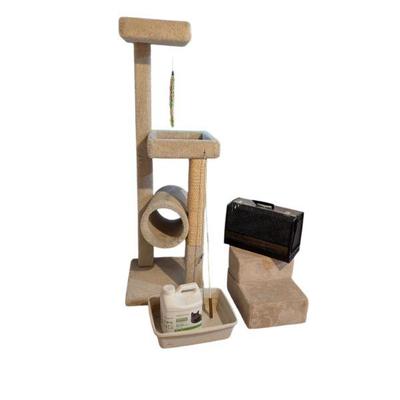 Lot #196 - Cat Tree and Accessories Lot