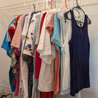 Lot #66 - Women's Size L Short Sleeved Tops