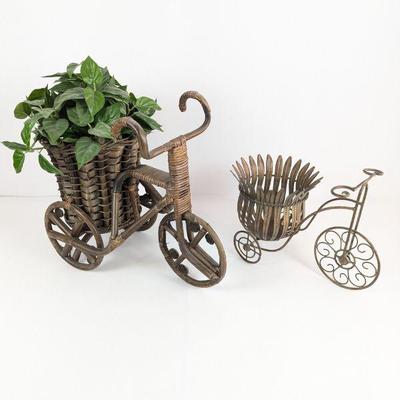 Lot #22 - Vintage Bicycle Planter Set