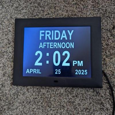 Lot #100 - Digital Calendar Day Clock