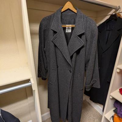 Lot #115 - JNY New York Women's Gray Wool Long Coat