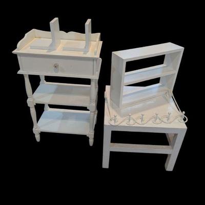 Lot #170 - White Wooden Furniture Lot
