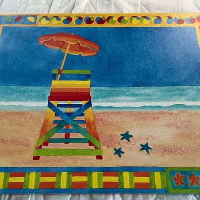 Colorful Lifeguard Painting