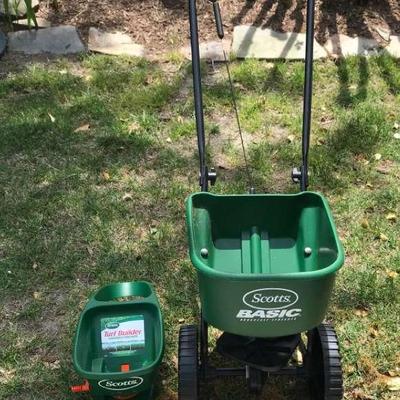 Scotts Push Broadcast Spreader And Hand Spreader