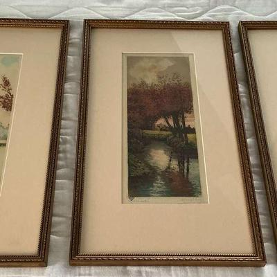 Trio Of Signed Paintings
