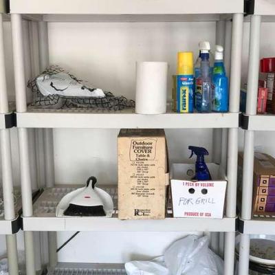 Six Tier Plastic Shelving Unit  Middle Shelf