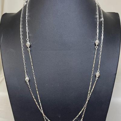 Sterling Silver “Milor” Disco Ball Necklace