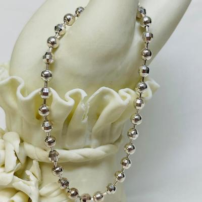 Sterling Silver Beaded Bracelet