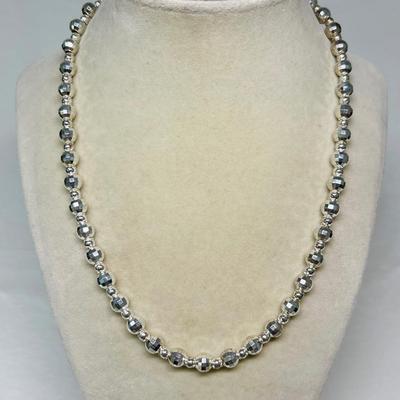 “Milor” Sterling Silver Beaded Necklace