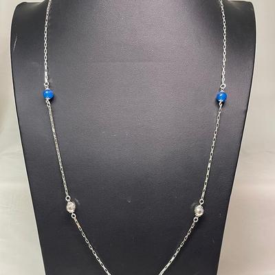 Sterling Silver Beaded Ball Necklace