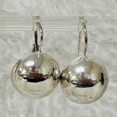 Sterling Silver Dome Earrings