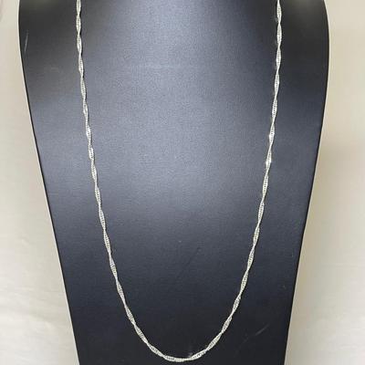 Sterling Silver "Singapore" Chain 