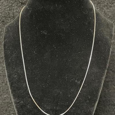 Sterling Silver Box Chain Necklace 