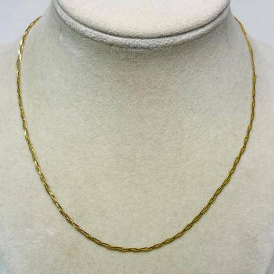 14K Gold Braided Necklace
