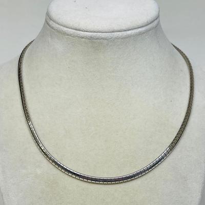 Sterling Silver “Milor” Omega Necklace