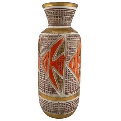 Lot 411 
1960s Italian Carved Ceramic Vase