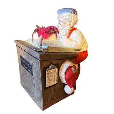 Lot 590-520   
Vintage Alberta Mold Ceramic Santa Claus Cookie Jar