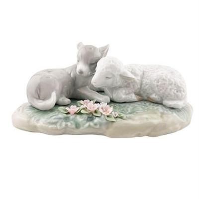 Lot 014-454   
Lladró, "The Wolf Also Shall Dwell With The Lamb", Retired 2007 No. 6925