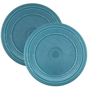 Lot 465   
1950-1960s Fiestaware, "Turquoise" Dinner Plates, Two (2)
