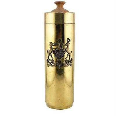 Lot 015-428   
Tommi Parzinger, Italian Honor Brass and Walnut "Honor" Cocktail Shaker