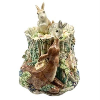 Lot 042   
Fitz And Floyd Ceramic Woodland Cookie Jar