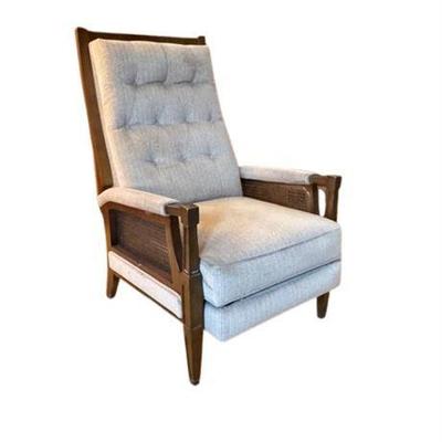 Lot 011-065   
Burris Industries Caned Vintage Reclining Chair, 1070s