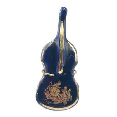 Lot 005  
Vintage Limoges Tiny Violin Figurine