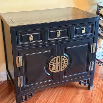Century campaign, Ebony chest. $795