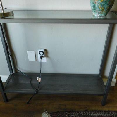 Steel entry table