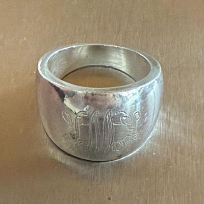 Vintage Mexico Sterling Silver Band Size 6.25 - 12.45 Grams